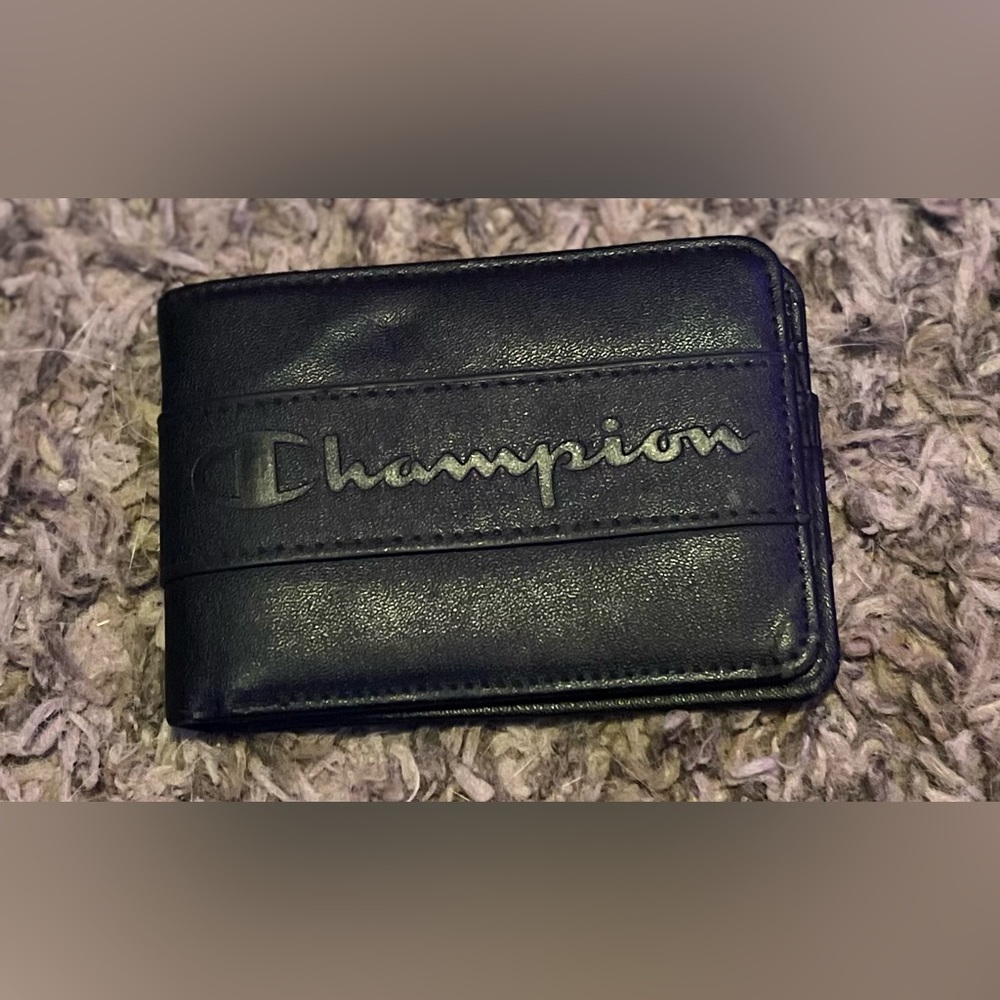 Black Champion Bifold Wallet